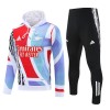 Arsenal Hoodie Trenings Collegegenser 2024-25 Hvit